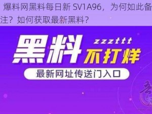 51 爆料网黑料每日新 SV1A96，为何如此备受关注？如何获取最新黑料？