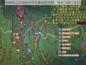 巫师3陶森特监狱实验任务宝藏地图详解：寻找宝藏位置图示攻略