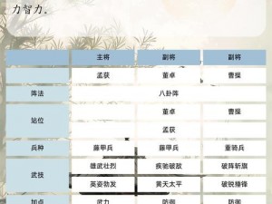 三国群英传7：深度解析专属必杀技能，揭秘武将独特战斗风格