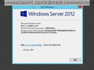 国内CHEAPWINDOWSVPS【如何在国内选择 CHEAPWINDOWSVPS？】