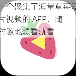 一个聚集了海量草莓短片视频的 APP，随时随地想看就看