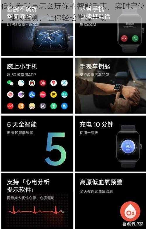 低头看我是怎么玩你的智能手表,实时定位,健康监测,让你轻松掌握一切