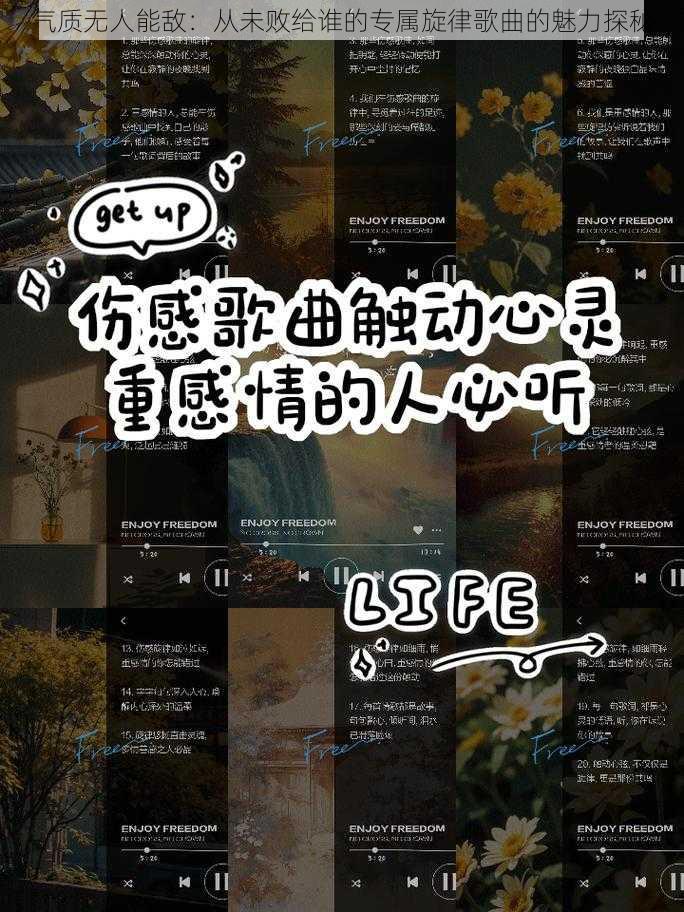 气质无人能敌：从未败给谁的专属旋律歌曲的魅力探秘