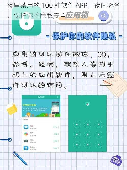 夜里禁用的 100 种软件 APP，夜间必备，保护你的隐私安全