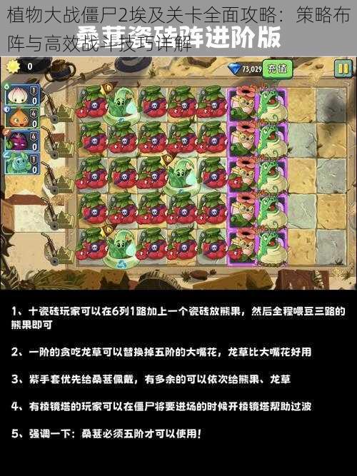 植物大战僵尸2埃及关卡全面攻略：策略布阵与高效战斗技巧详解