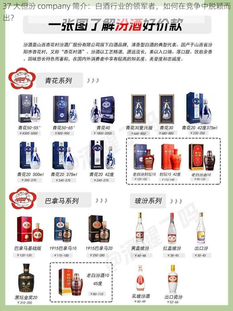 37 大但汾 company 简介：白酒行业的领军者，如何在竞争中脱颖而出？