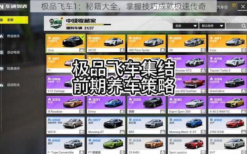 极品飞车1：秘籍大全，掌握技巧成就极速传奇