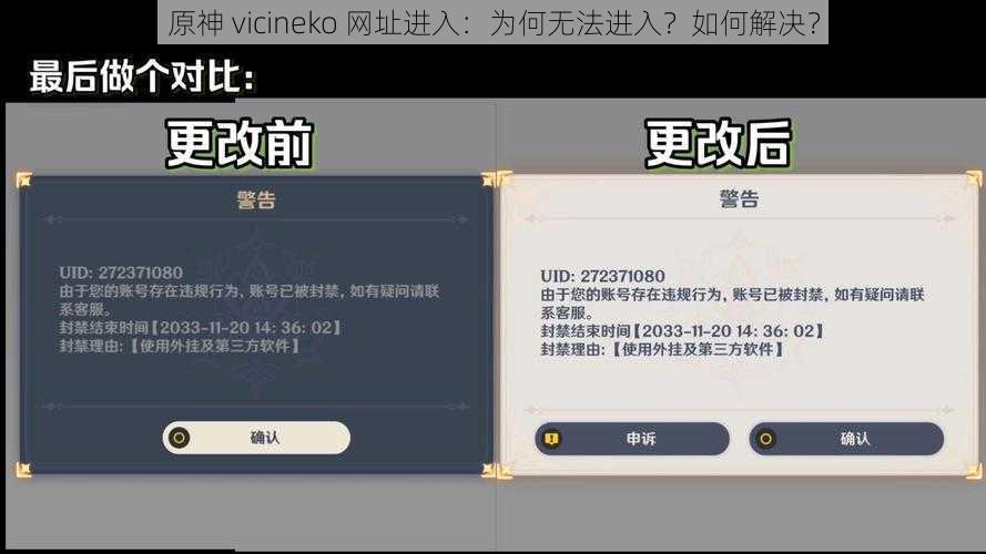 原神 vicineko 网址进入：为何无法进入？如何解决？