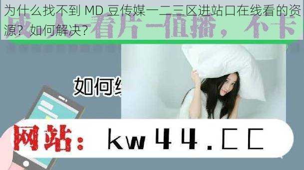 为什么找不到 MD 豆传媒一二三区进站口在线看的资源？如何解决？