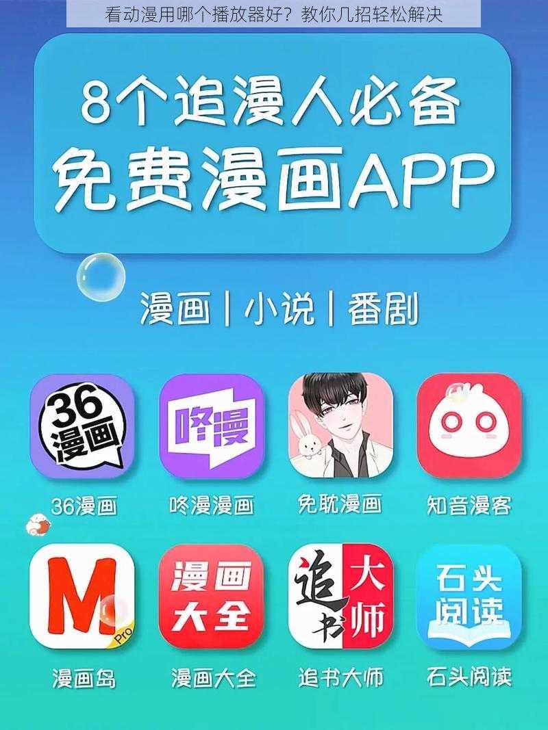 看动漫用哪个播放器好？教你几招轻松解决