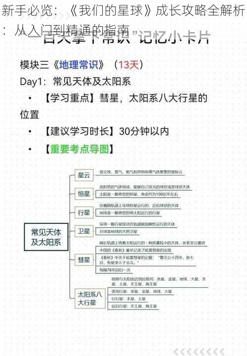 新手必览：《我们的星球》成长攻略全解析：从入门到精通的指南