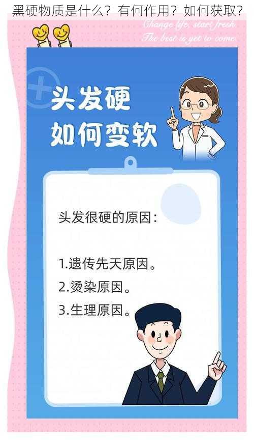 黑硬物质是什么？有何作用？如何获取？