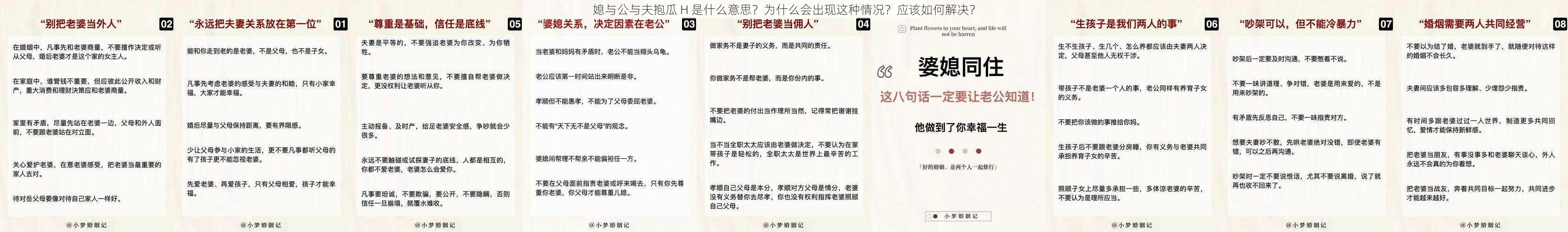 媳与公与夫抱瓜 H 是什么意思？为什么会出现这种情况？应该如何解决？