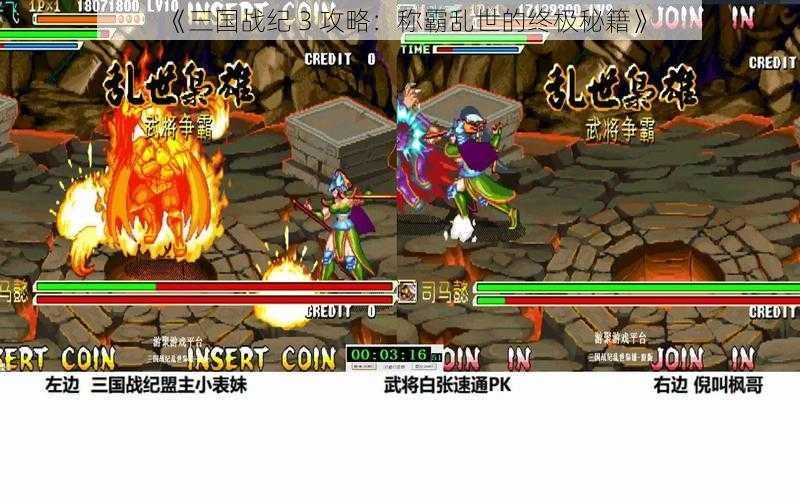 《三国战纪 3 攻略：称霸乱世的终极秘籍》