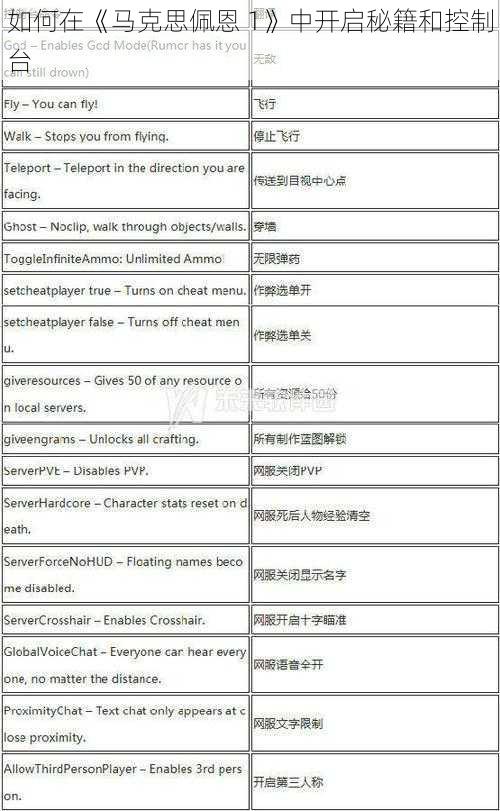 如何在《马克思佩恩 1》中开启秘籍和控制台