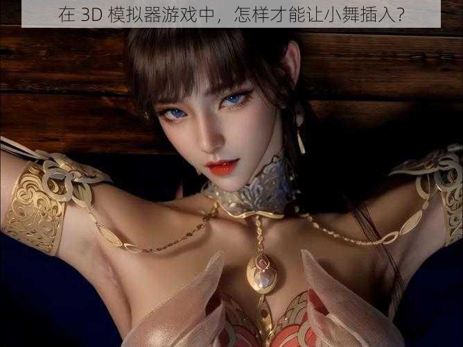 在 3D 模拟器游戏中，怎样才能让小舞插入？