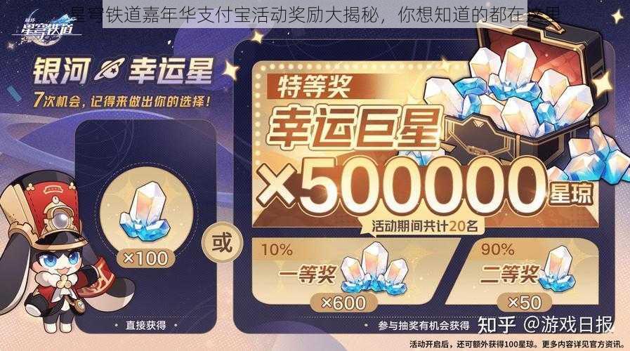 星穹铁道嘉年华支付宝活动奖励大揭秘，你想知道的都在这里