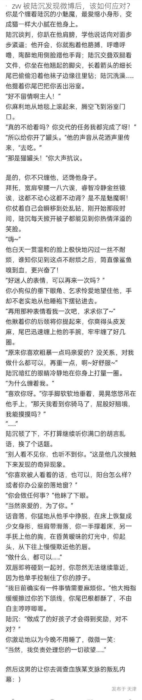 zw 被陆沉发现微博后，该如何应对？