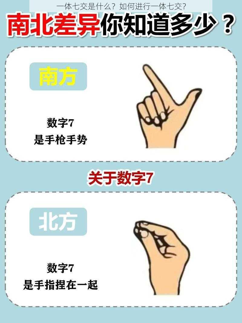 一体七交是什么？如何进行一体七交？